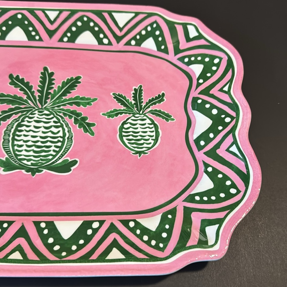 TOMMY BAHAMA 100% Melamine Serving Platter - 15" X 11" - Picture 6 of 7